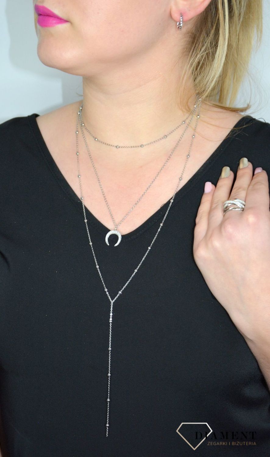 Srebrny naszyjnik potrójny z księżycem DIA-NSZ-0068-925 S.jpg